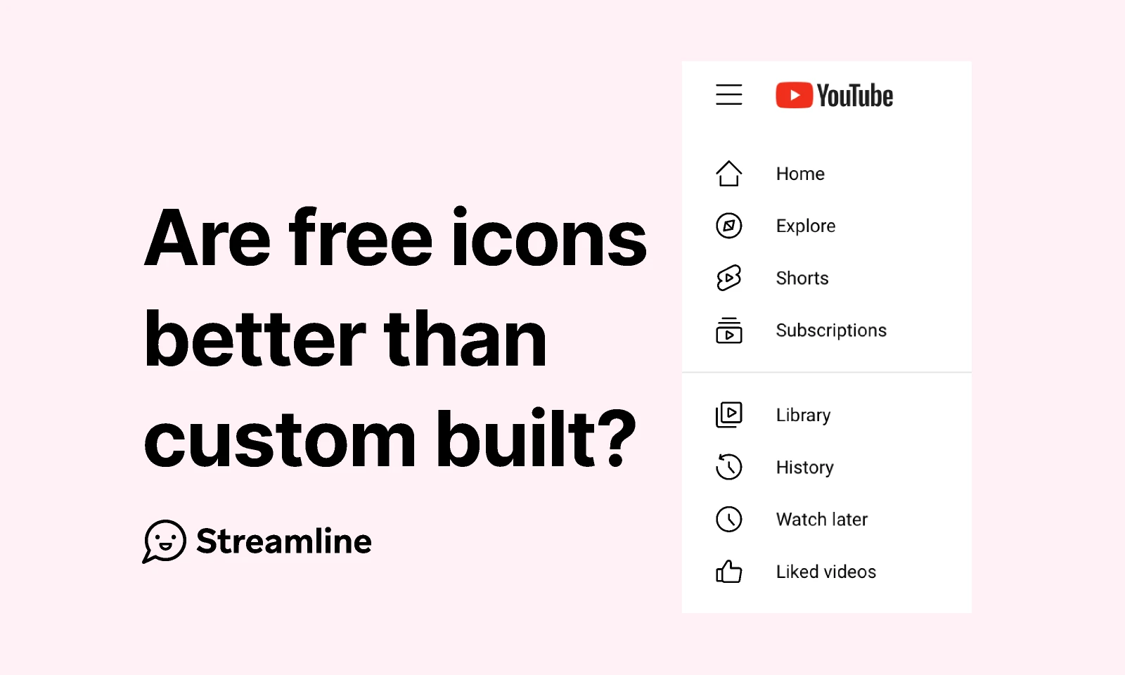 We changed Youtube's icons for Figma and Adobe XD