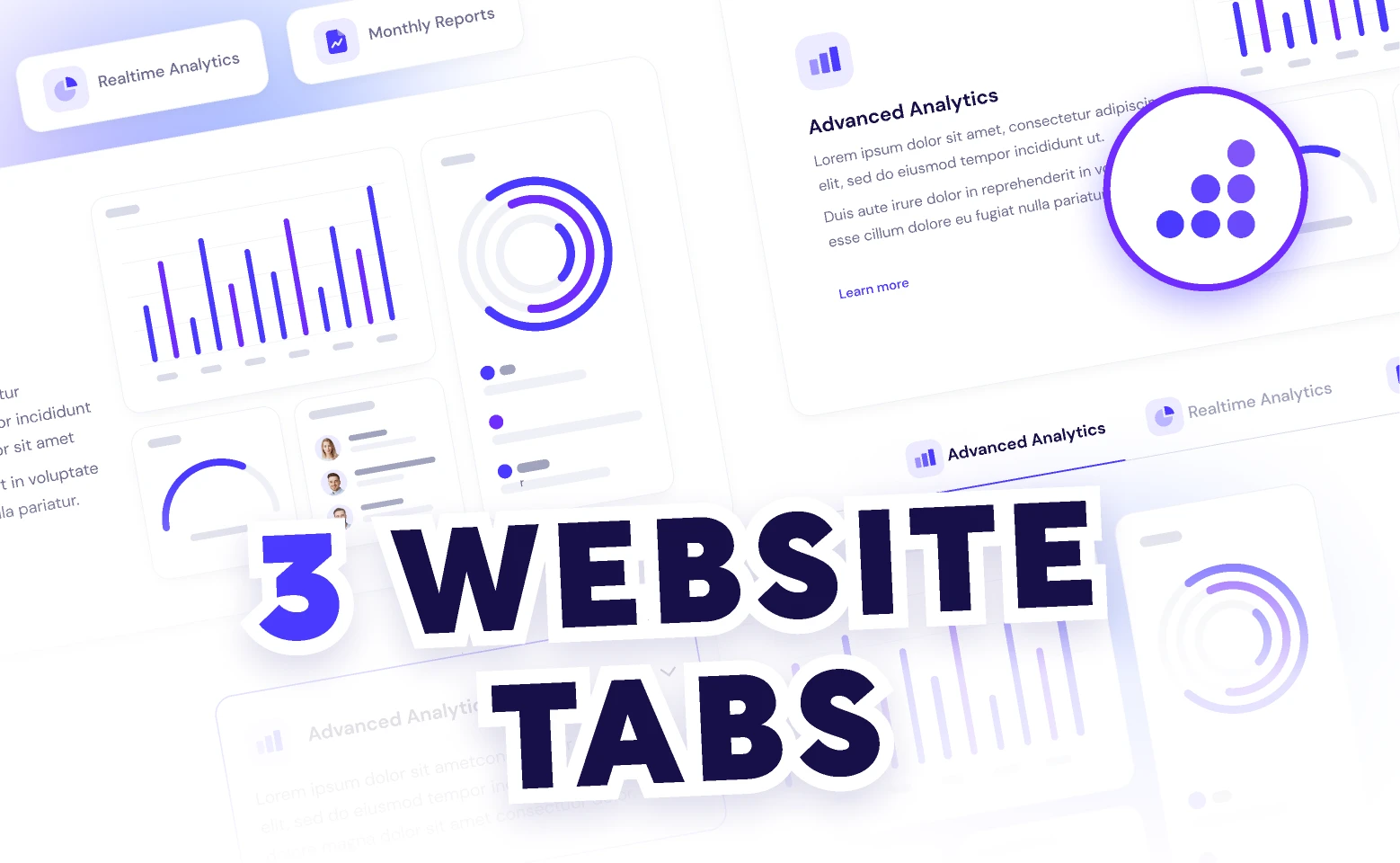 Website Tabs Templates | BRIX Templates for Figma and Adobe XD