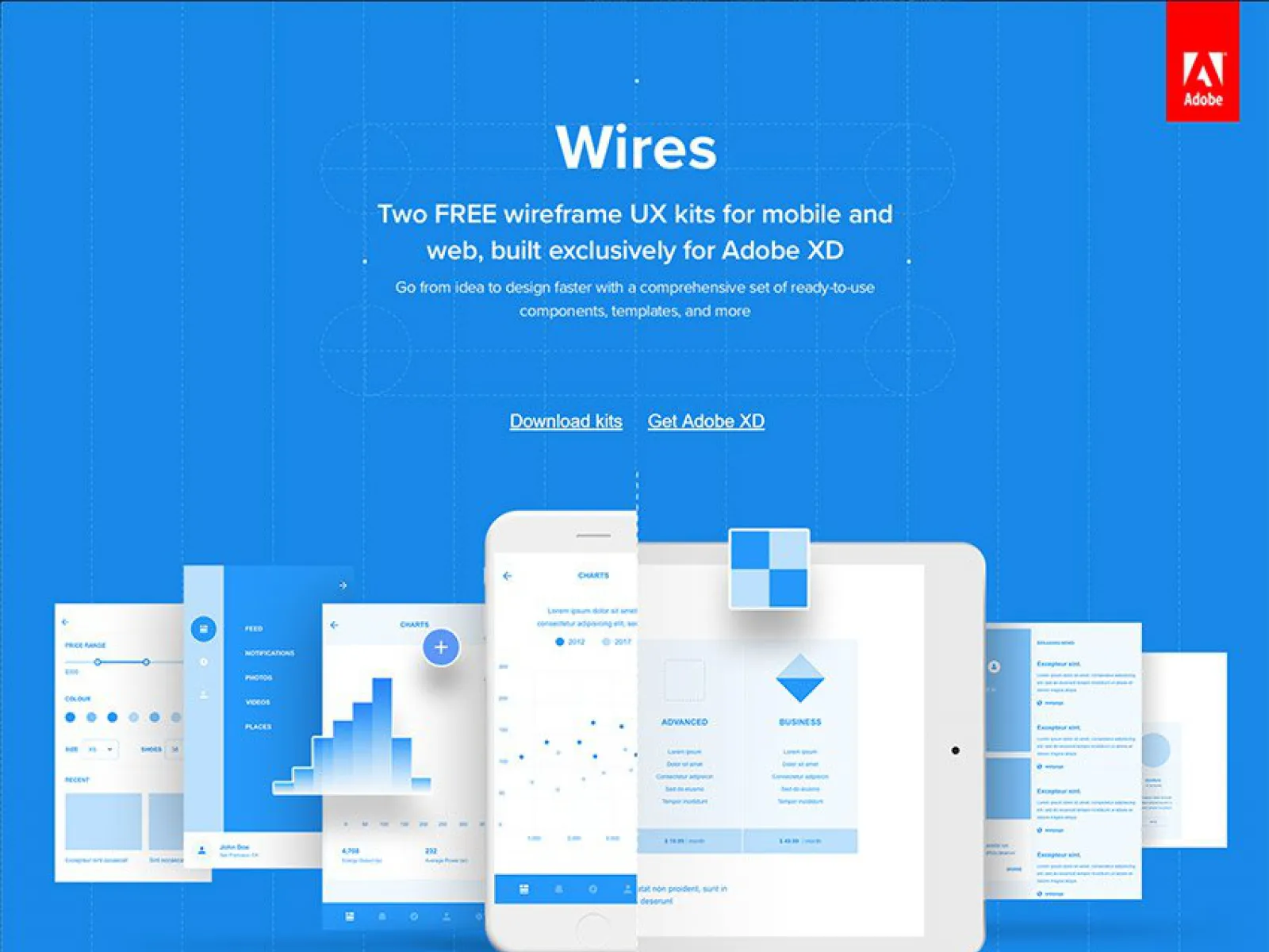 Wires Wireframe Free UX Kit  - Free Figma Template