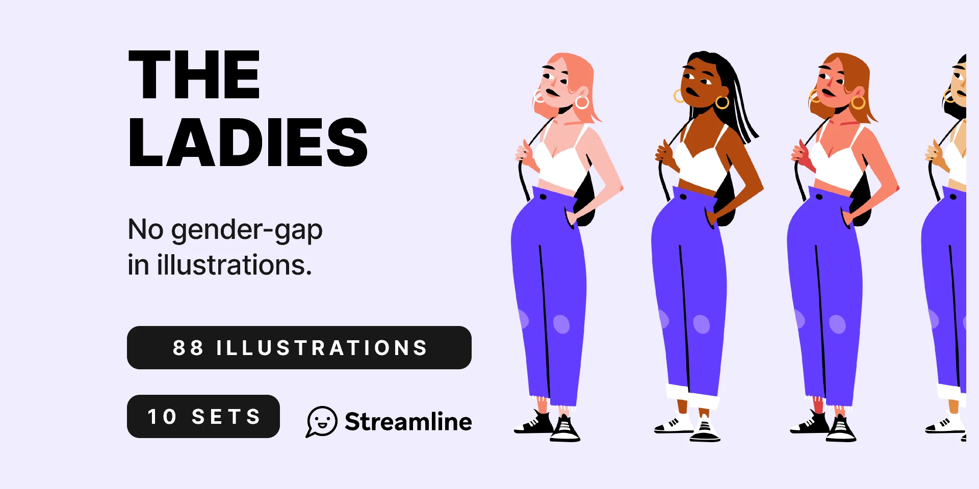 Women's Day Illustrations for Figma and Adobe XD