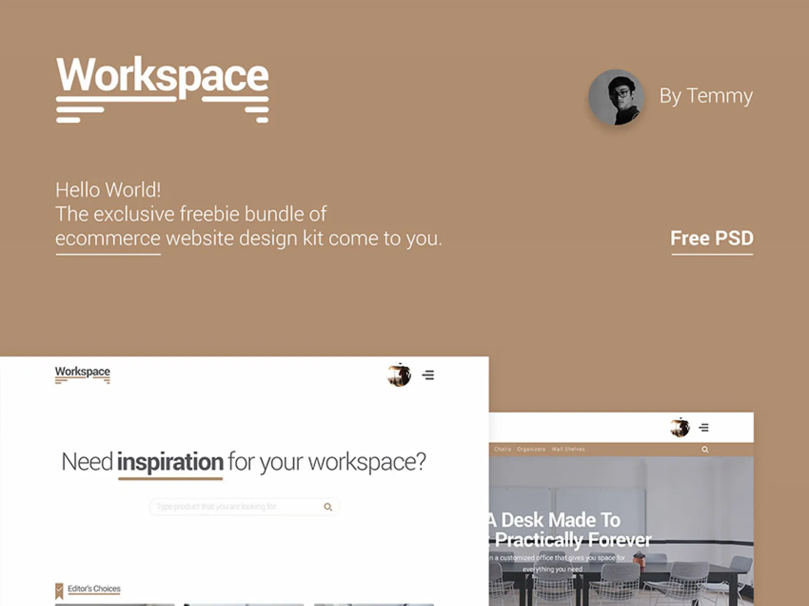 Workspace Web Template  - Free Figma Template