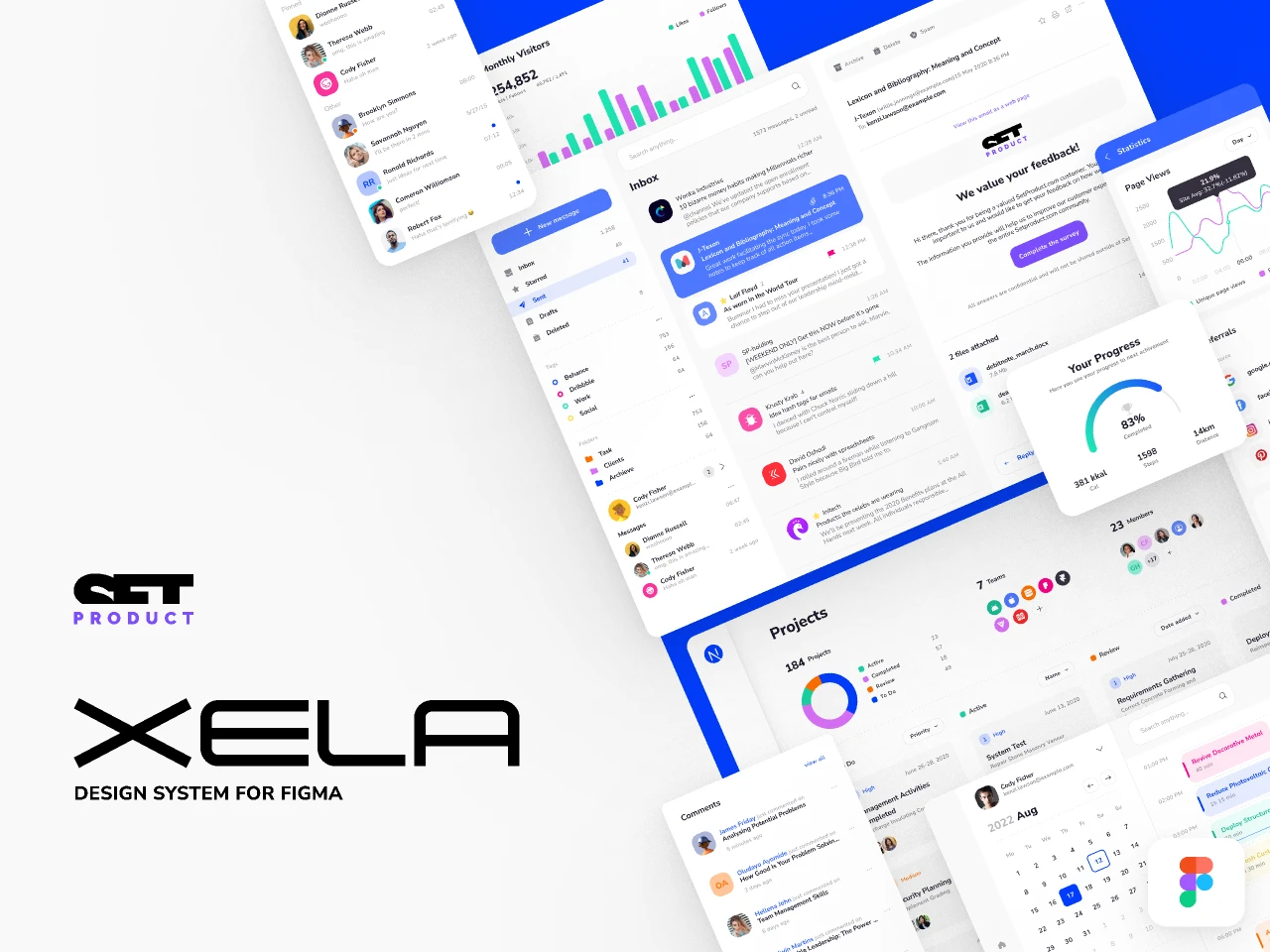 Xela UI kit - Design System (Free) for Figma and Adobe XD