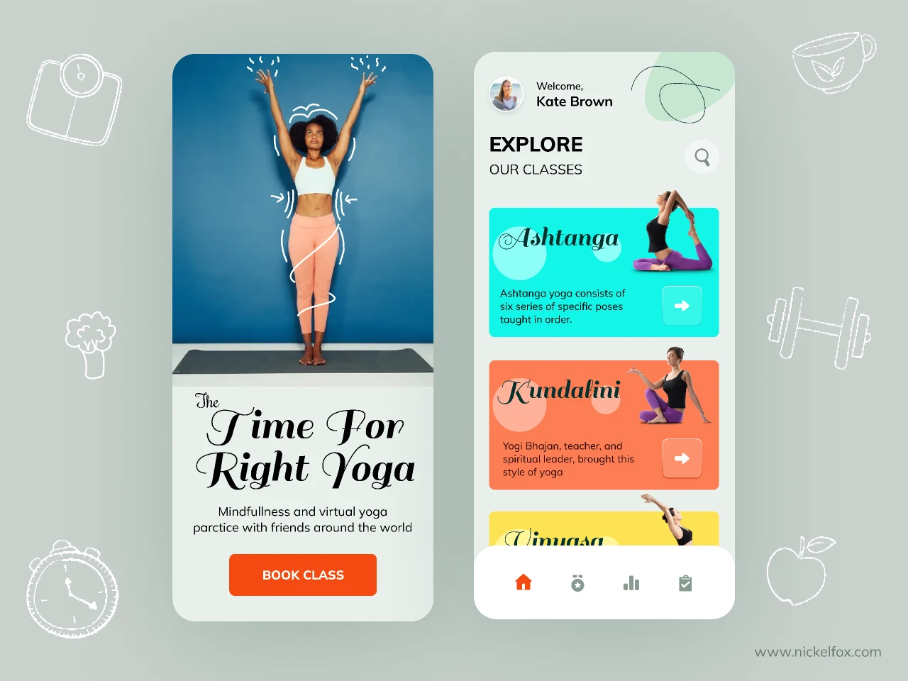 Yoga App for Figma and Adobe XD