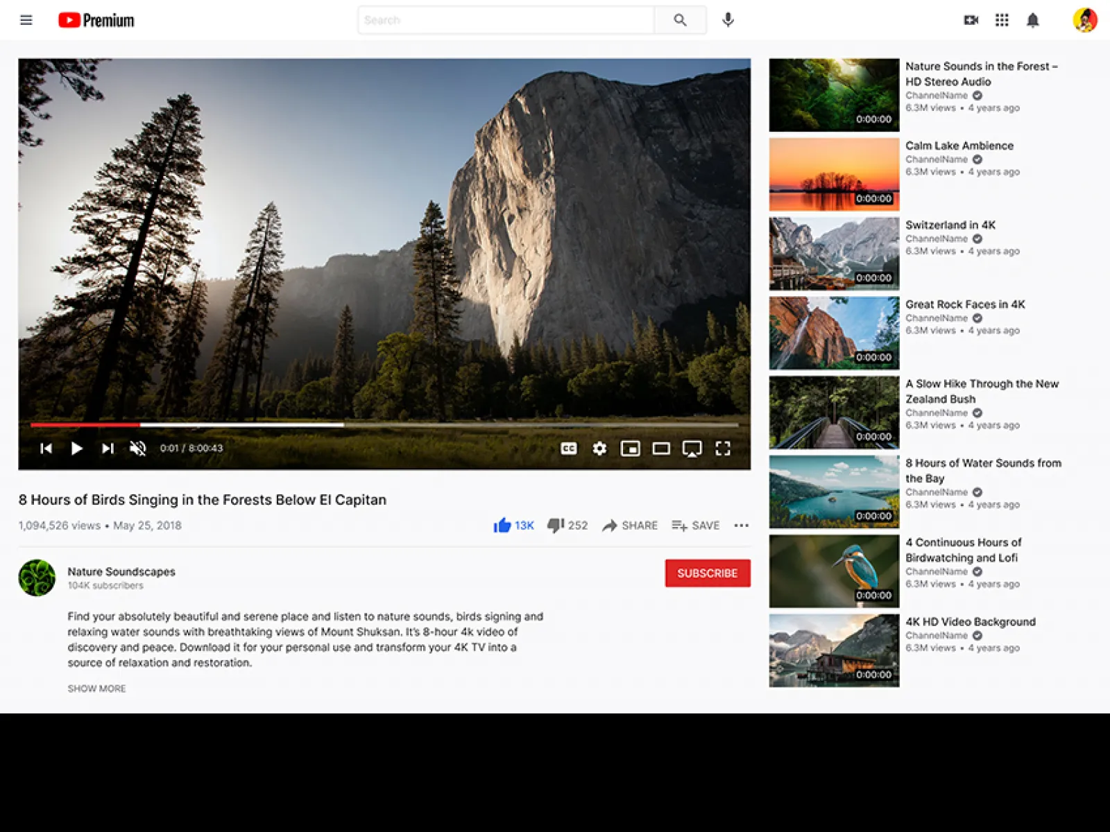 Youtube Figma Layout  - Free Figma Template
